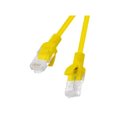 CABLE RED LANBERG CAT-5E UTP 5M AMARILLO FLUKE PASSED