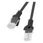 CABLE RED LANBERG LATIGUILLO CAT-6 UTP 0-25M NEGRO FLUKE PASSED