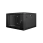 ARMARIO RACK LANBERG 6U 600X600X368 AUTO ENSAMBLADO 19" HASTA 60 KG NEGRO
