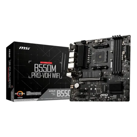 PLACA BASE MSI B550M PRO-VDH WIFI AM4 MATX 4XDDR4