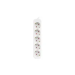 REGLETA LANBERG 5 TOMAS SCHUKO BLANCA 3M