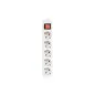 REGLETA LANBERG 5 TOMAS SCHUKO CON PROTECION BLANCA 3M