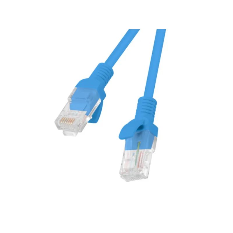 CABLE RED LANBERG LATIGUILLO CAT-6 UTP 20M AZUL FLUKE PASSED
