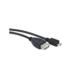 CABLE USB LANBERG MICRO M A USB-A F 2-0 OTG NEGRO 15CM OEM