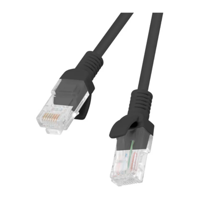 CABLE RED LANBERG LATIGUILLO CAT-6 UTP 1M FLUKE PASSED NEGRO FLUKE PASSED