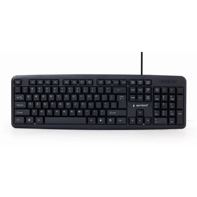 TECLADO GEMBIRD USB NEGRO DISEÑO EEUU