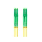CABLE DE FIBRAOPTICA LANBERG 1M MONO LC-APC-LC-APC DUPLEX G657A1 LSZH AMARILL