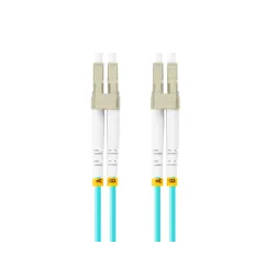 CABLE DE FIBRAOPTICA LANBERG 3M MULTI LC-UPC-LC-UPC DUPLEX OM3 50-125 LSZH AZUL