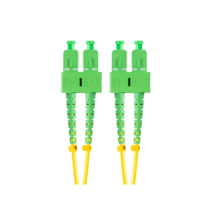 CABLE DE FIBRAOPTICA LANBERG 2M MONO SC-APC-SC-APC DUPLEX G657A1 LSZH AMARILL