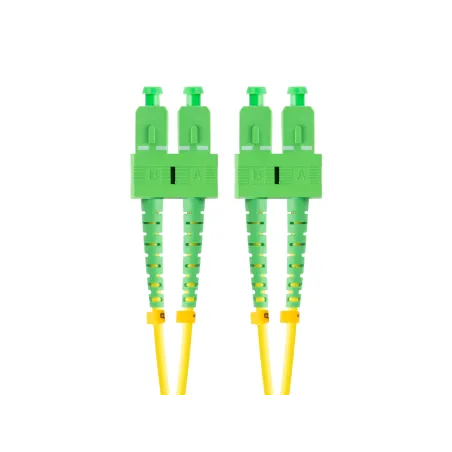 CABLE DE FIBRAOPTICA LANBERG 2M MONO SC-APC-SC-APC DUPLEX G657A1 LSZH AMARILL