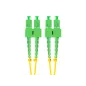 CABLE DE FIBRAOPTICA LANBERG 2M MONO SC-APC-SC-APC DUPLEX G657A1 LSZH AMARILL