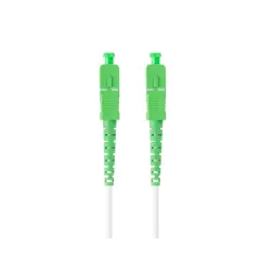 CABLE DE FIBRAOPTICA LANBERG 5M MONO SC-APC-SC-APC SIMPLEX G657A2 LSZH BLANC