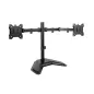Soporte de Sobremesa para 2 Monitores TooQ DB1702TN-B- Giratorio- Inclinable- hasta 9kg