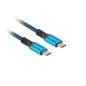 CABLE USB-C 4-0 LANBERG MACHO-MACHO 1-2M 100W 8K 30HZ NEGRO-AZUL