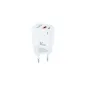 Cargador de Pared GaN TooQ TQWC-GANQCPD30WT- 1xUSB Tipo-C- 1xUSB- 30W