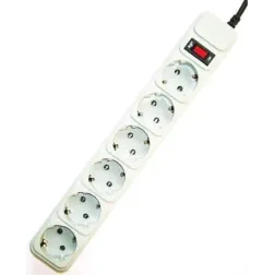 REGLETA GEMBIRD 6 ENCHUFES, PROTECTOR CONTRA SOBRETENSIONES, 10 PIES