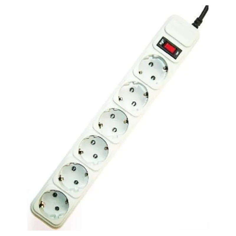 REGLETA GEMBIRD 6 ENCHUFES, PROTECTOR CONTRA SOBRETENSIONES, 10 PIES