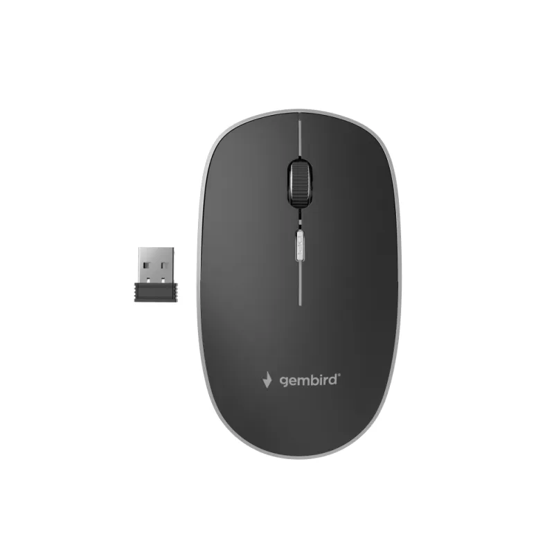 RATON GEMBIRD OPTICO NEGRO BLANCO RF INALAMBRICO PILAS
