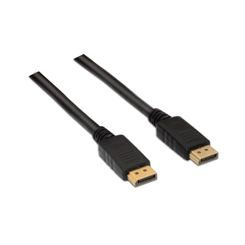 Cable DisplayPort 1-2 4K Aisens A124-0129- DisplayPort Macho - DisplayPort Macho- Hasta 5W- 2300Mbps- 2m- Negro