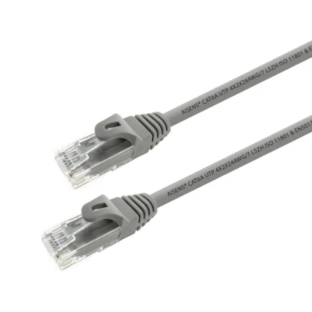 Cable de Red RJ45 UTP Aisens A145-0325 Cat-6A- 50cm- Gris