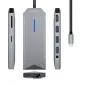 HUB AISENS 9 EN 1 USB-C DOCK HDMI RJ45 3xUSB PD AUDIO SD MICRO SD GRIS 15CM HUB AISENS 9 EN 1 USB-C DOCK HDMI RJ45 3xUSB PD AUDIO SD MICRO SD GRIS 15CM