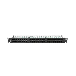 PATCH PANEL LANBERG 48 PUERTOS 1U 19? CAT-6 NEGRO