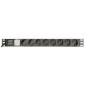 REGLETA PDU GEMBIRD 8 SCHUKO 1U 10A ENCHU C14 CABLE DE 3 M