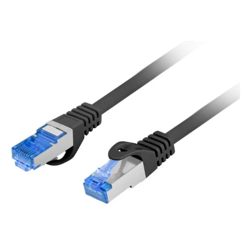 CABLE RED LANBERG LATIGUILLO CAT-6A S-FTP LSZH CCA 1-5M NEGRO FLUKE PASSED