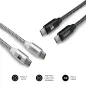 CABLE SUBBLIM 2X PREMIUM USB C TO USB C ALU BLACK-SILVER CABLE SUBBLIM 2X PREMIUM USB C TO USB C ALU BLACK-SILVER