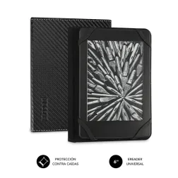 FUNDA EBOOK SUBBLIM CLEVER CASE 6" BLACK