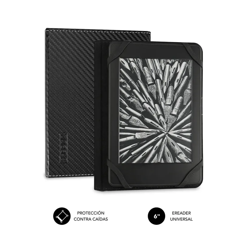 FUNDA EBOOK SUBBLIM CLEVER CASE 6" BLACK FUNDA EBOOK SUBBLIM CLEVER CASE 6" BLACK