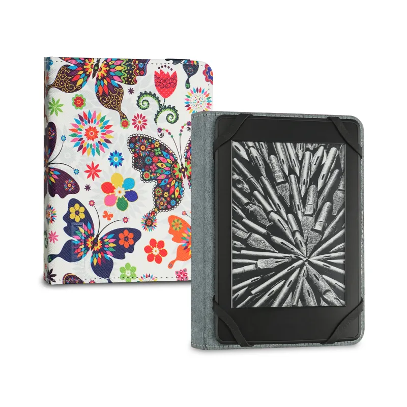 FUNDA EBOOK SUBBLIM CLEVER CASE 6" MARIPOSAS