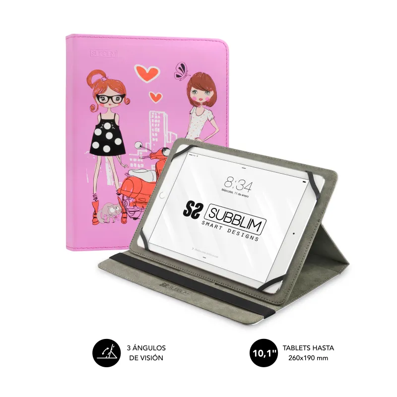 FUNDA TABLET SUBBLIM TRENDY CASE FASHION GIRLS 10-1" FUNDA TABLET SUBBLIM TRENDY CASE FASHION GIRLS 10-1"