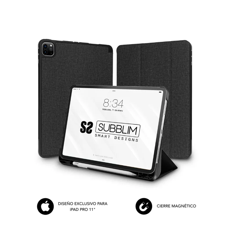 FUNDA TABLET SUBBLIM SHOCK CASE IPAD PRO 11" 2021-20-18 BLACK FUNDA TABLET SUBBLIM SHOCK CASE IPAD PRO 11" 2021-20-18 BLACK