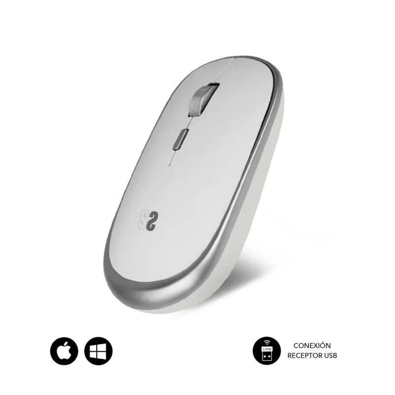 Raton inalambrico subblim submo - rfm0001 plata