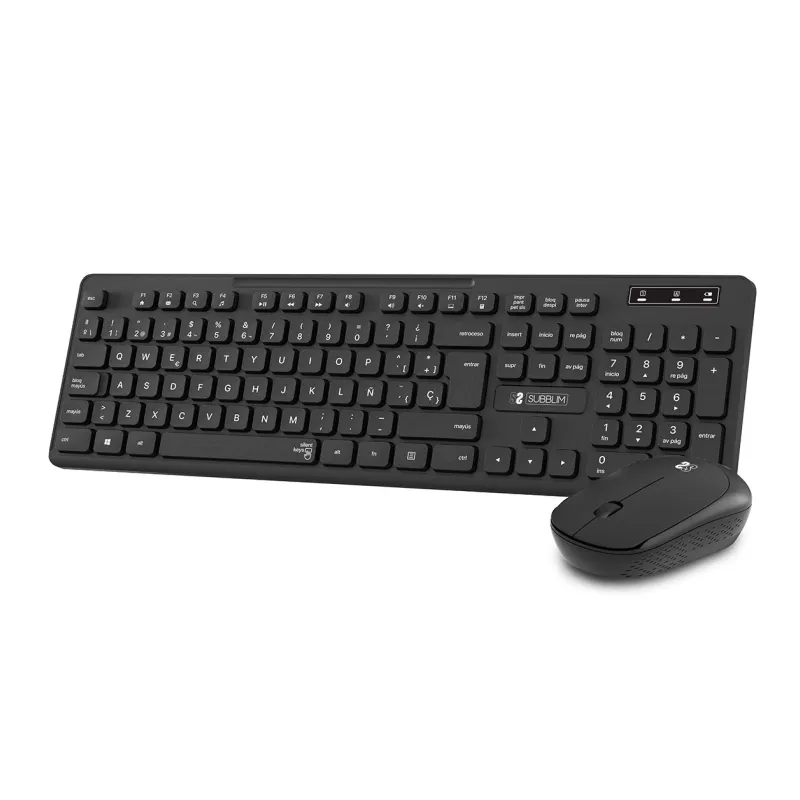 COMBO TECLADO RATON SUBBLIM BUSINESS SLIM SILENCIOSO RF INALAMBRICO NEGRO COMBO TECLADO RATON SUBBLIM BUSINESS SLIM SILENCIOSO RF INALAMBRICO NEGRO