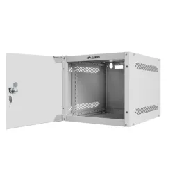 ARMARIO LANBERG MURAL RACK 10" 4U-280X310 FLAT PACK SILVER PUERTA CRISTAL