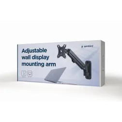 AJUSTABLE WALL DISPLAY MOUNTING ARM UP TO 27" 7 KG GEMBIRD