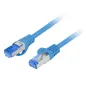 CABLE RED LANBERG LATIGUILLO CAT-6A S-FTP LSZH CCA 0-50M AZUL FLUKE PASSED