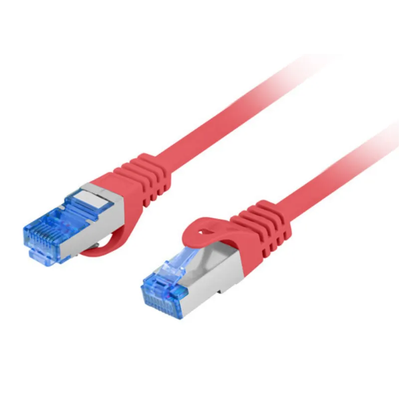 CABLE RED LANBERG LATIGUILLO CAT-6A S-FTP LSZH CCA 1M ROJO FLUKE PASSED