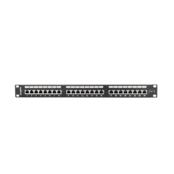 PATCH PANEL LANBERG 24 PUERTOS 1U 19" CAT-6 SFTP NEGRO