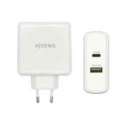 CARGADOR 48W AISENS 1xUSB-C PD3-0 30W 1xUSB-A QC3-0 18W BLANCO