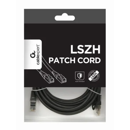 CABLE RED S-FTP GEMBIRD CAT 6A LSZH NEGRO 5M
