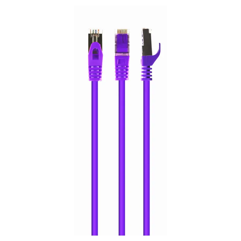 CABLE RED S-FTP GEMBIRD CAT 6A LSZH VIOLETA 0,5 M