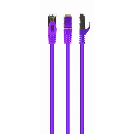 CABLE RED S-FTP GEMBIRD CAT 6A LSZH VIOLETA 0,5 M