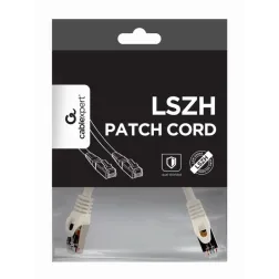 CABLE RED S-FTP GEMBIRD CAT 6A LSZH BLANCO 0,25 M