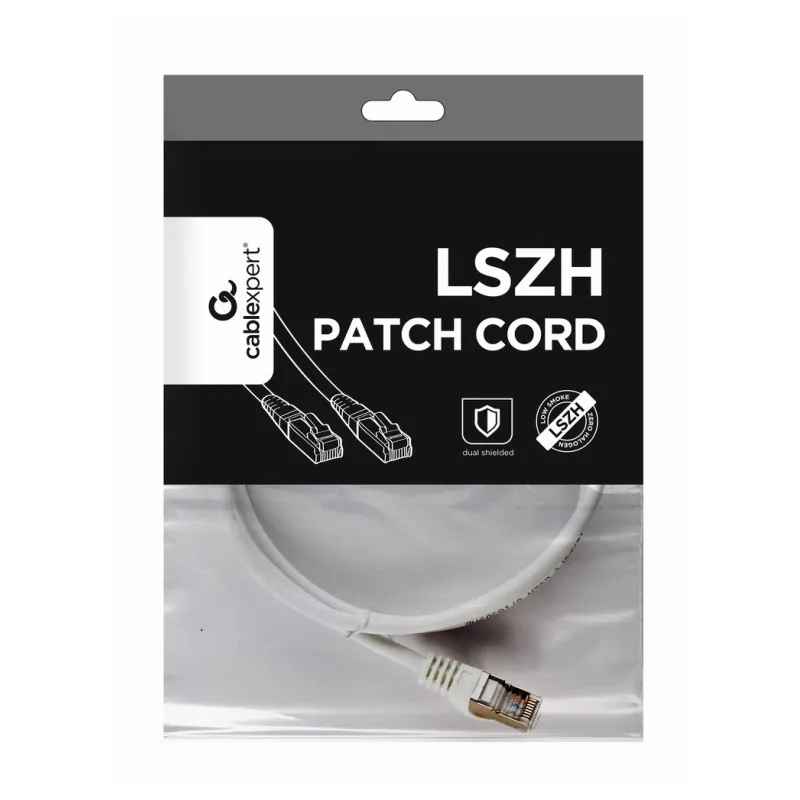 CABLE RED S-FTP GEMBIRD CAT 6A LSZH BLANCO 1 M