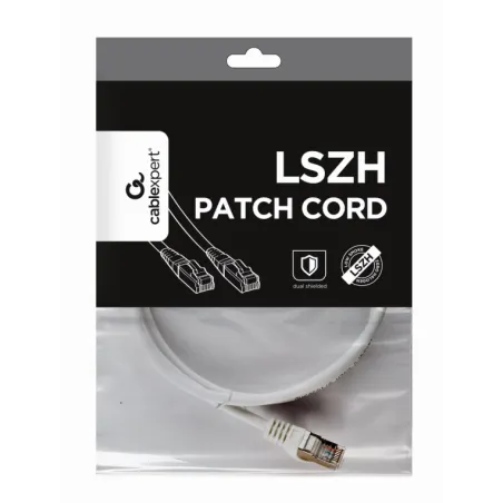 CABLE RED S-FTP GEMBIRD CAT 6A LSZH BLANCO 1 M