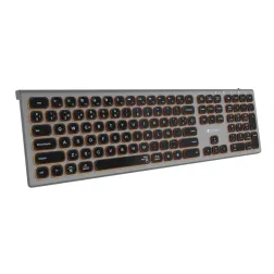 TECLADO SUBBLIM KEYBOARD MASTER BLUETOOTH RETROILUMINADO GREY-BLACK