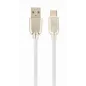 CABLE DE CARGA Y DATOS GEMBIRD USB TIPO C DE CAUCHO PREMIUM, 2M, BLANCO CABLE DE CARGA Y DATOS GEMBIRD USB TIPO C DE CAUCHO PREMIUM, 2M, BLANCO